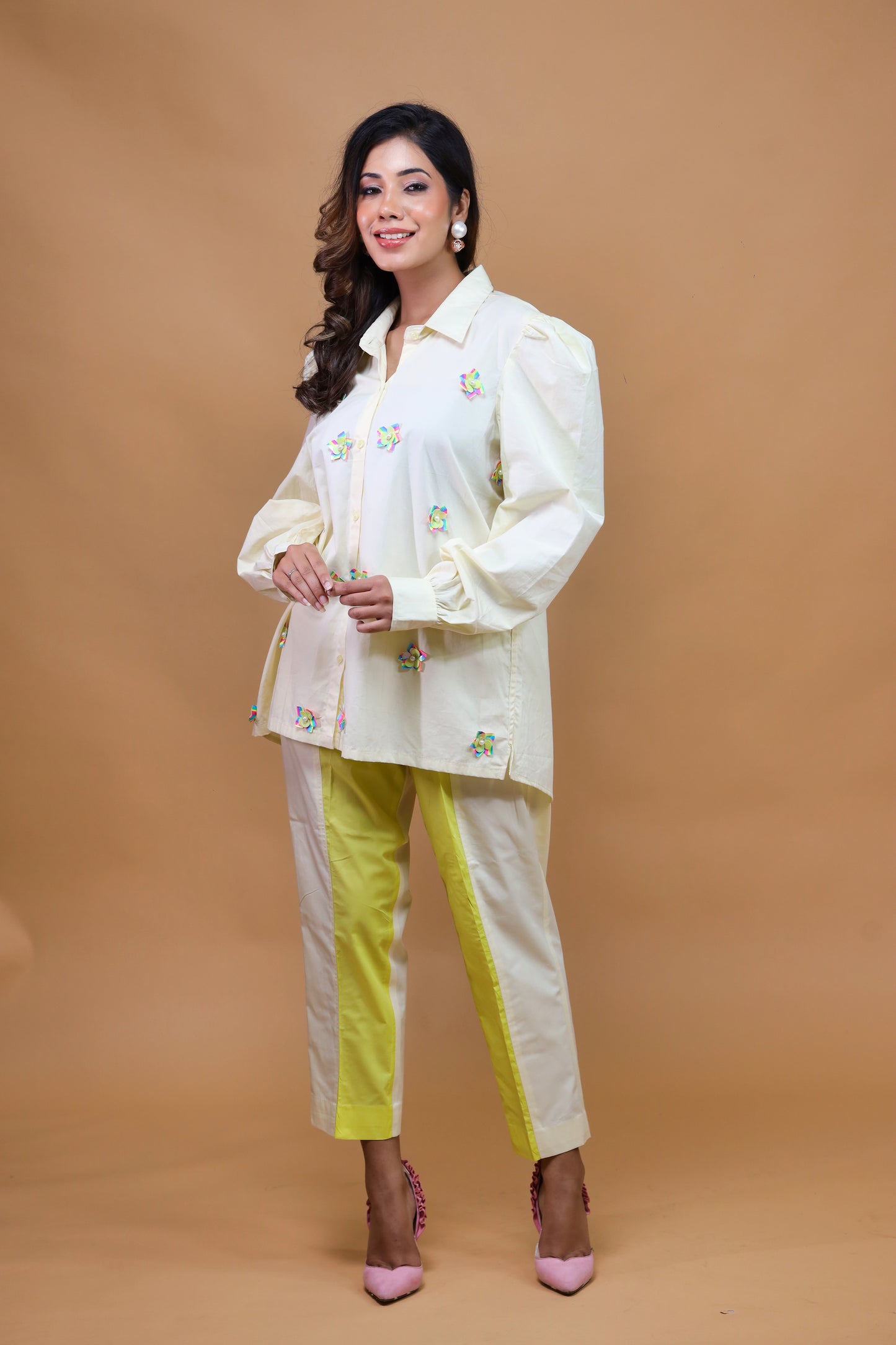 Light Yellow Dress Set