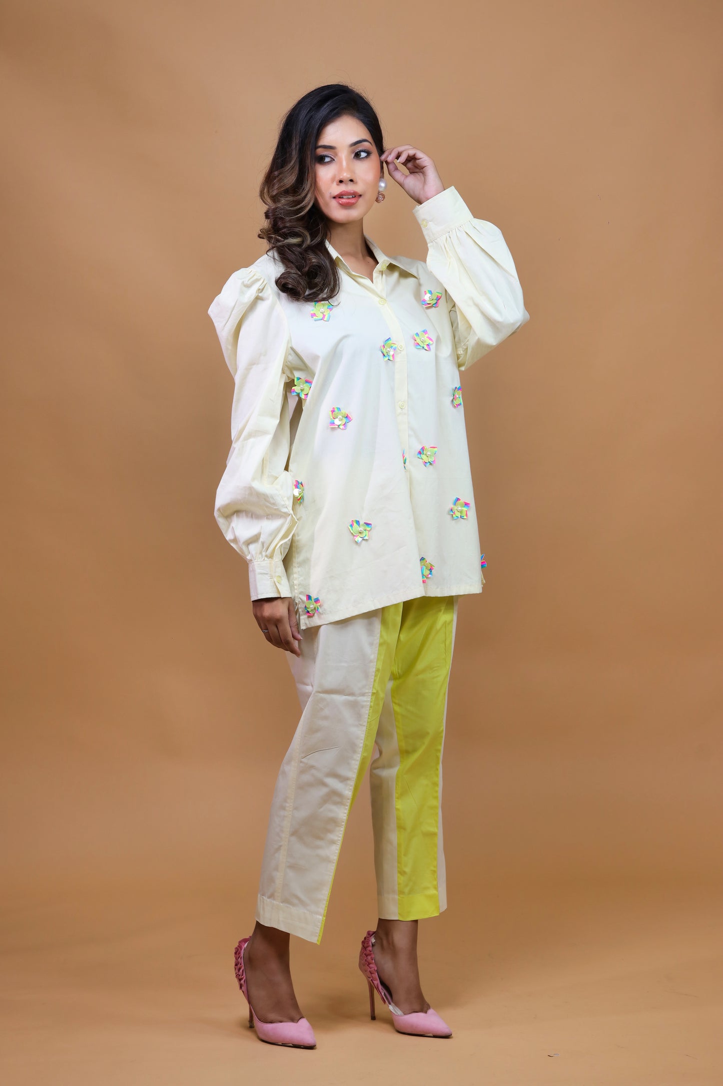 Light Yellow Dress Set