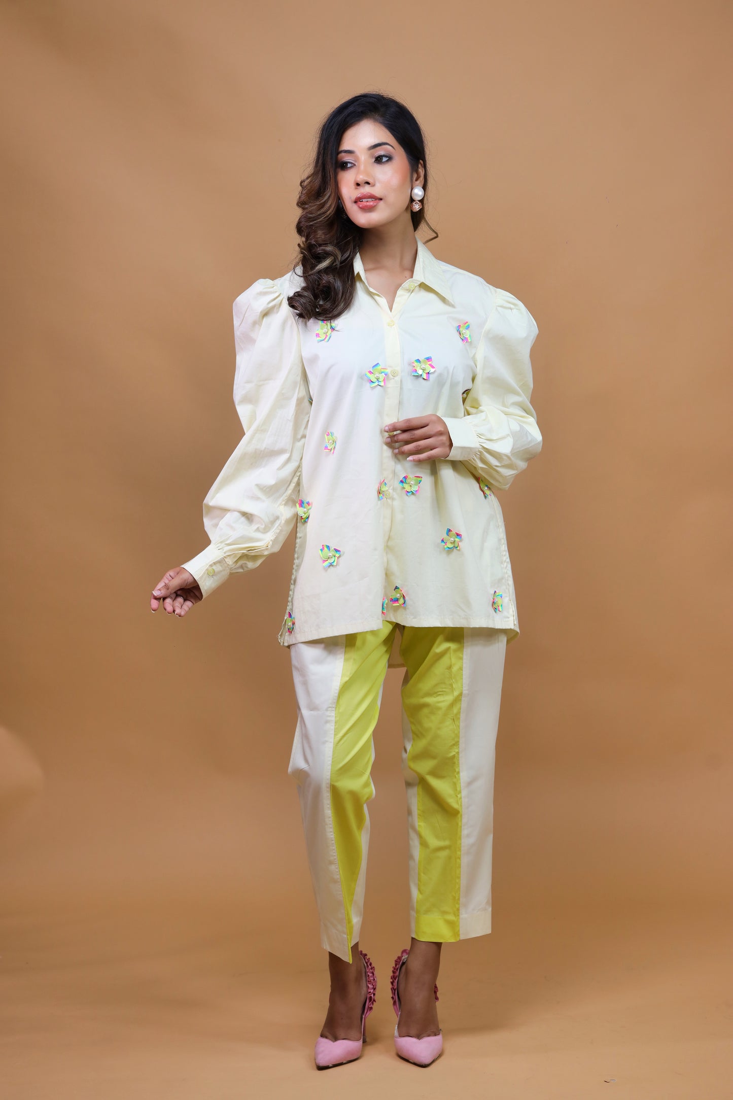 Light Yellow Dress Set