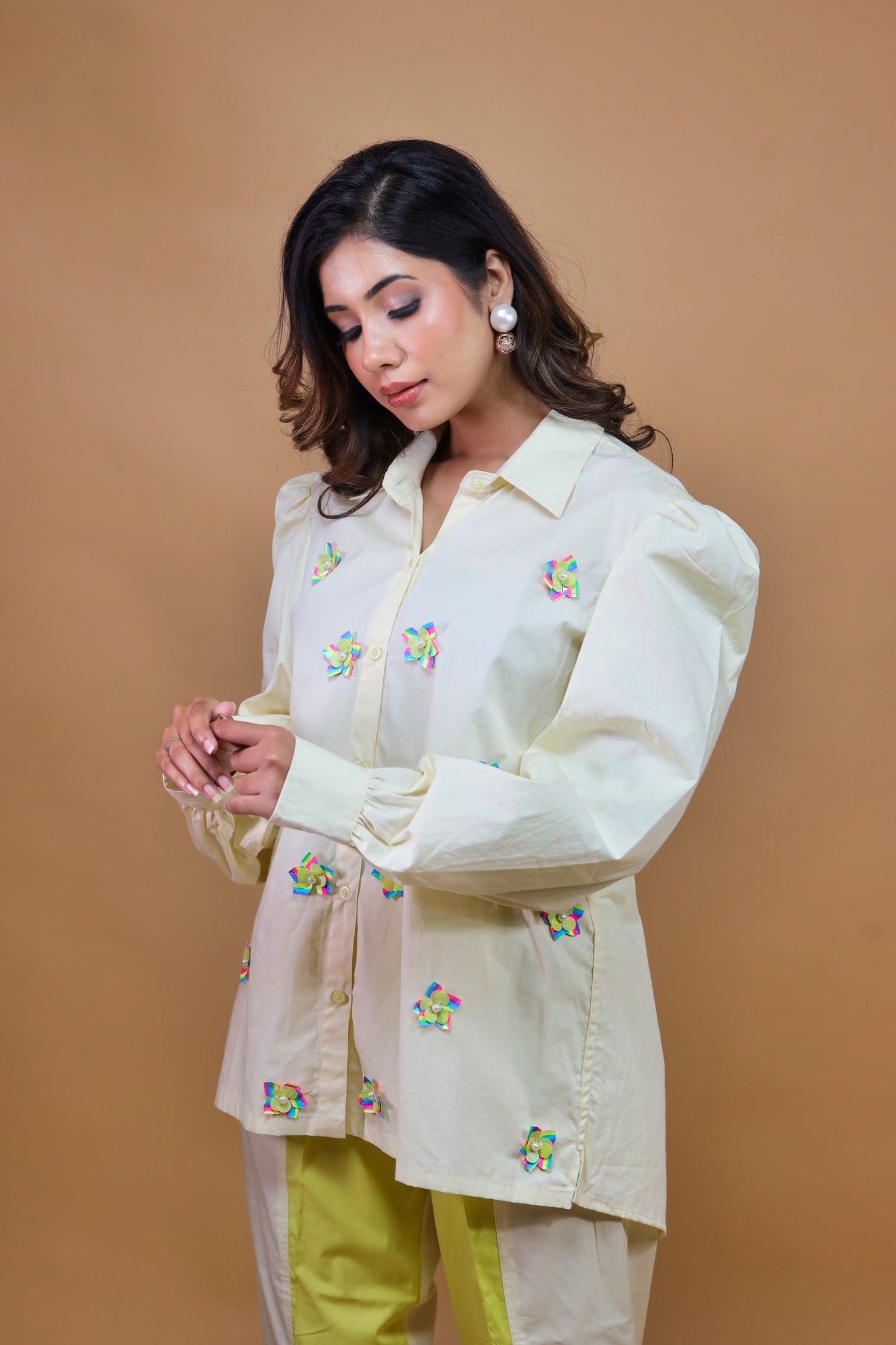 Light Yellow Dress Set