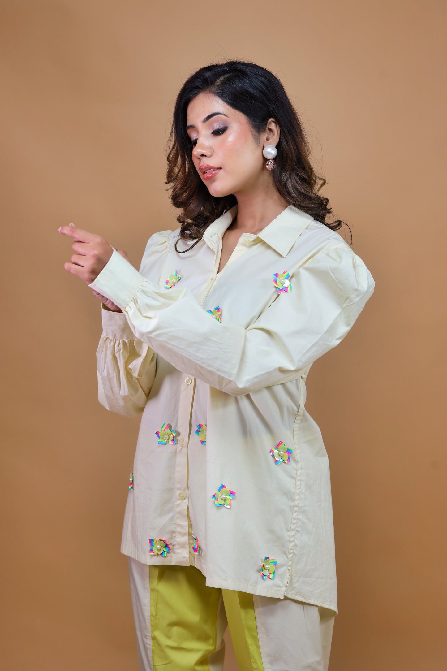 Light Yellow Dress Set