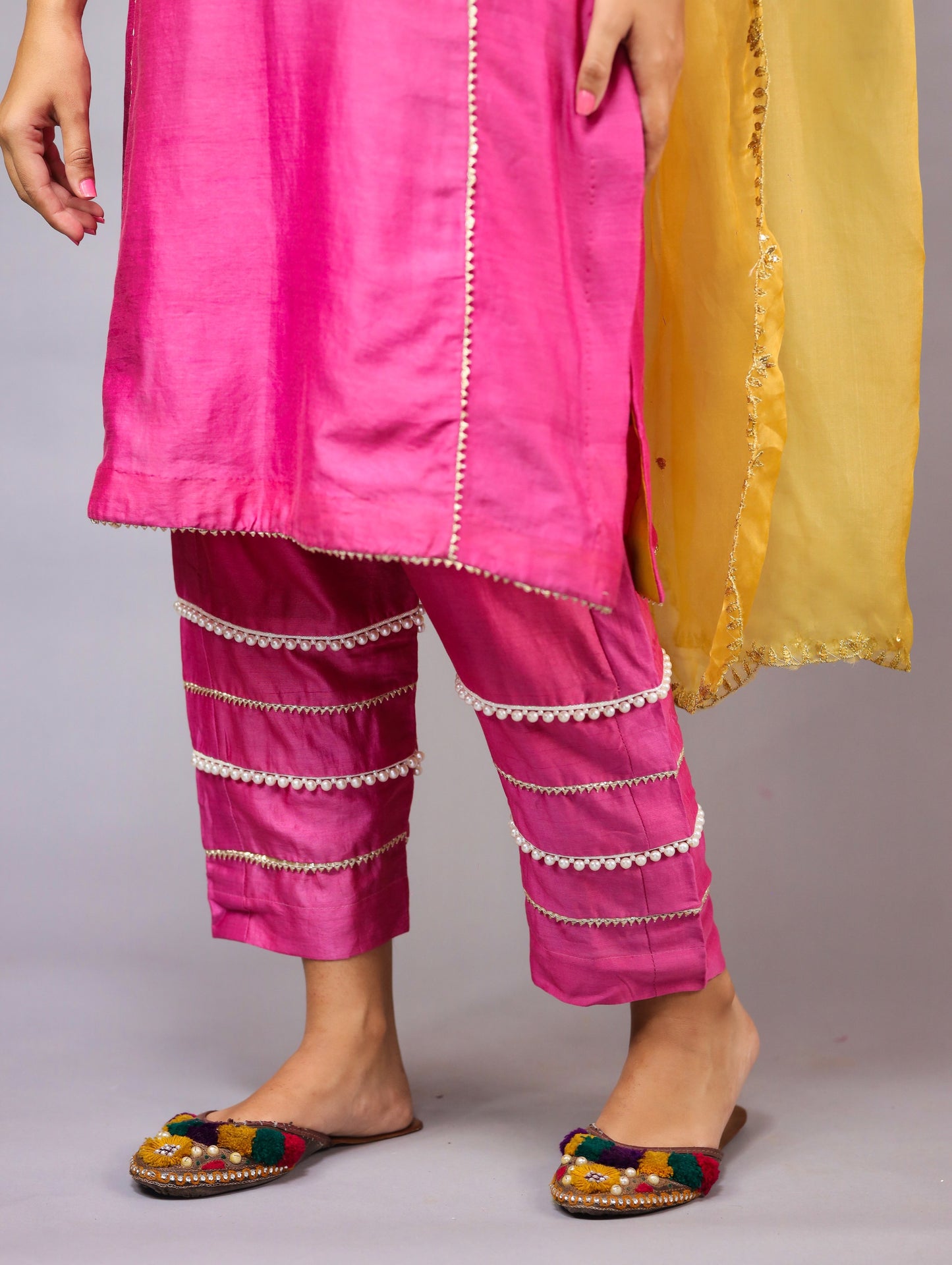 Rani Pink Kurta Set
