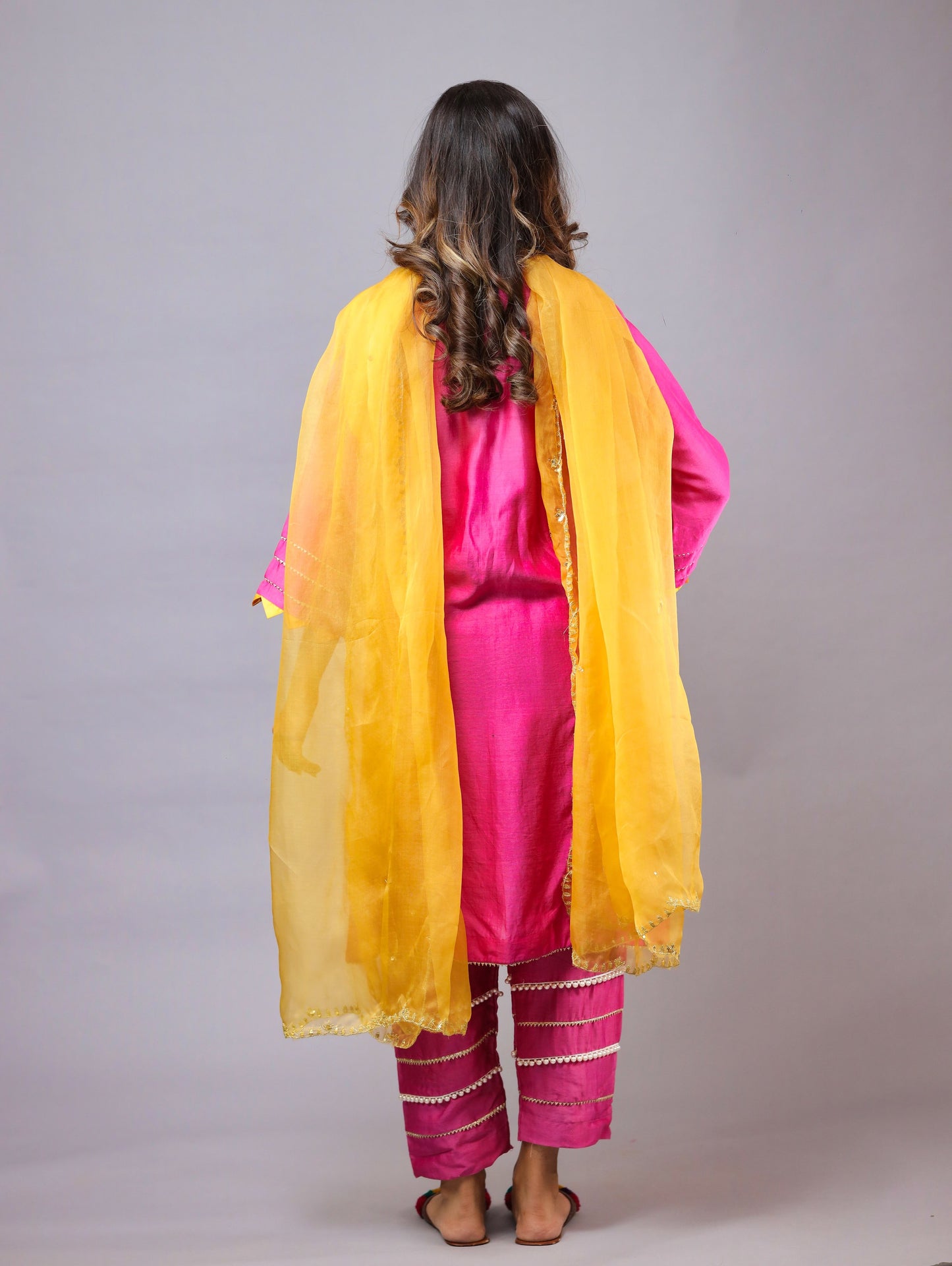 Rani Pink Kurta Set