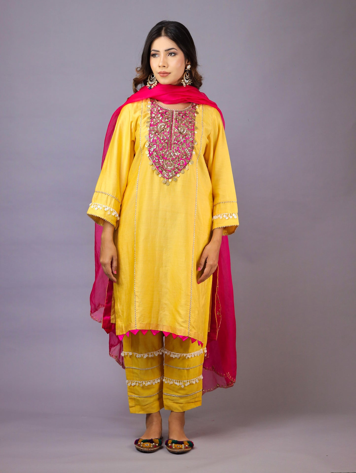 Mango Yellow Kurta Set