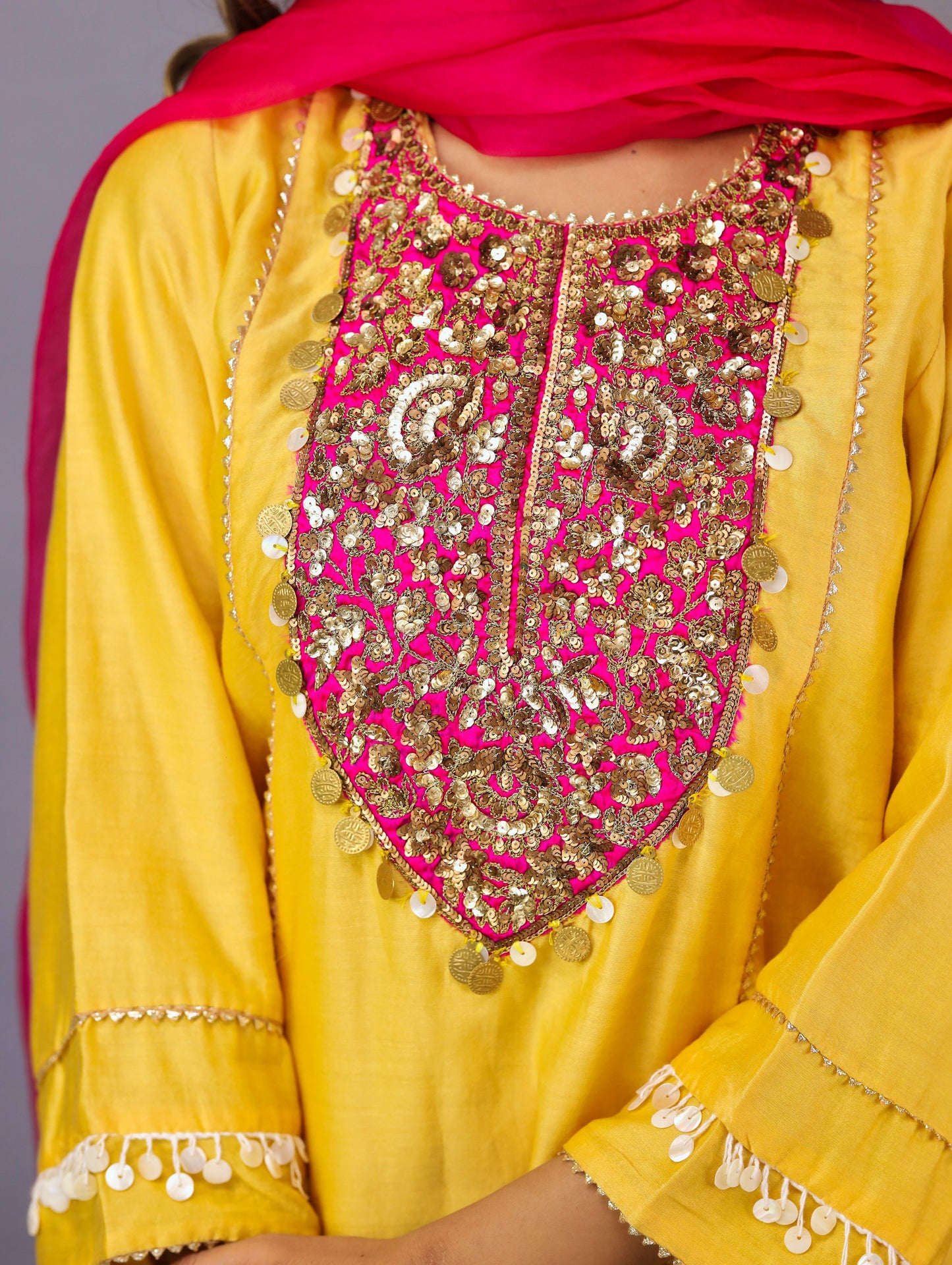 Mango Yellow Kurta Set