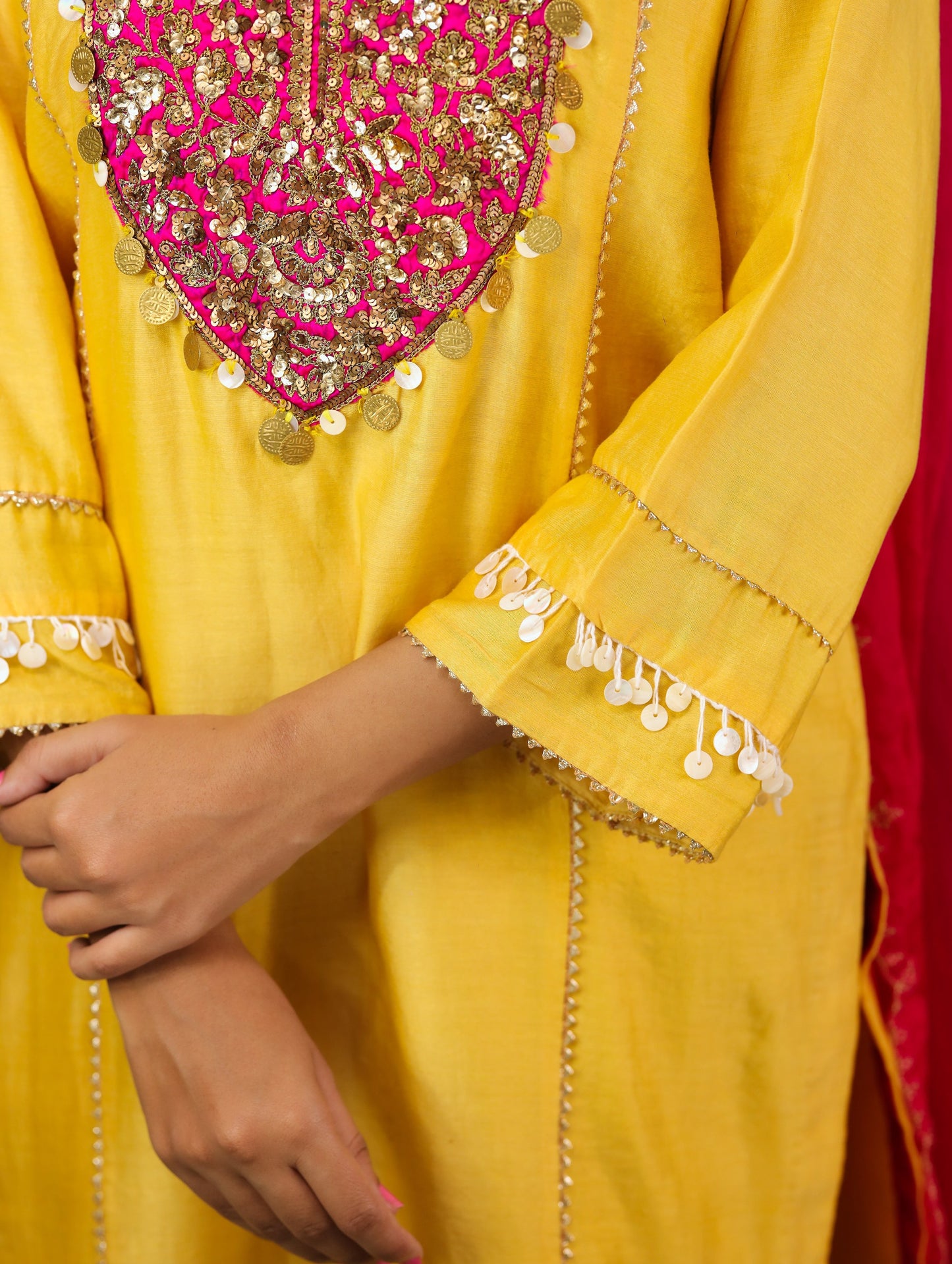 Mango Yellow Kurta Set