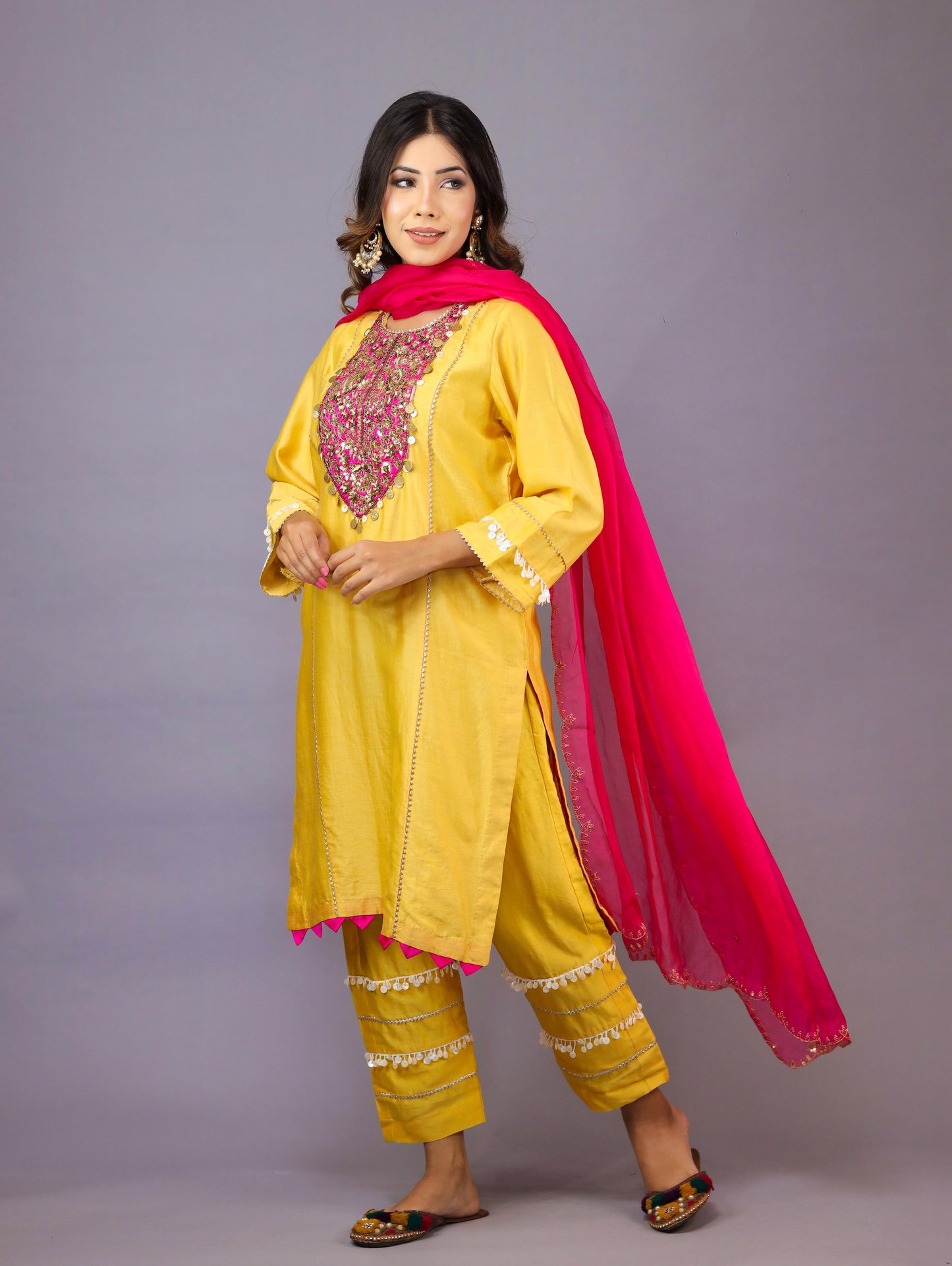 Mango Yellow Kurta Set