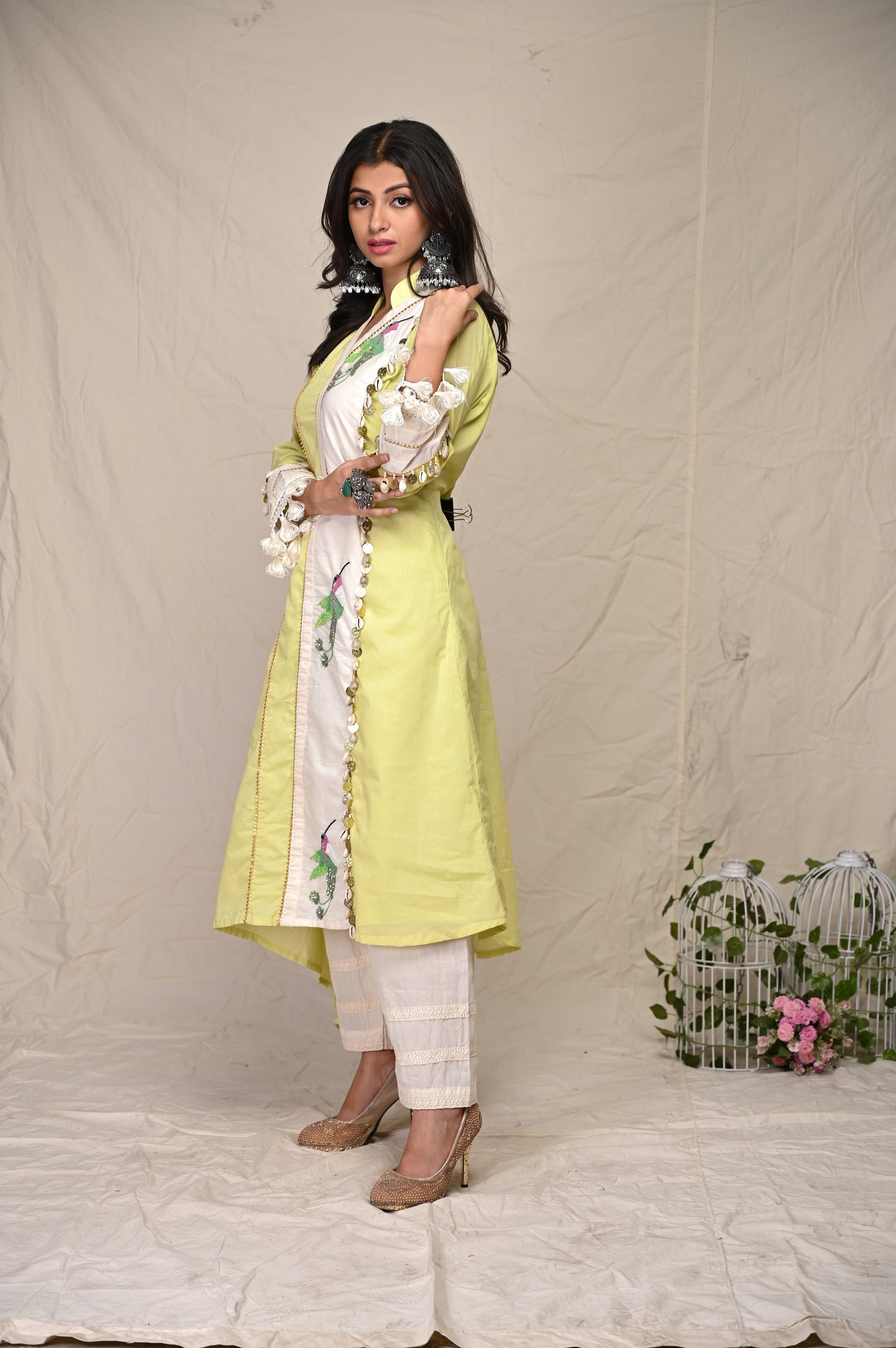 Multi Colored Sequence Pattern Indian Wear Kurta Set