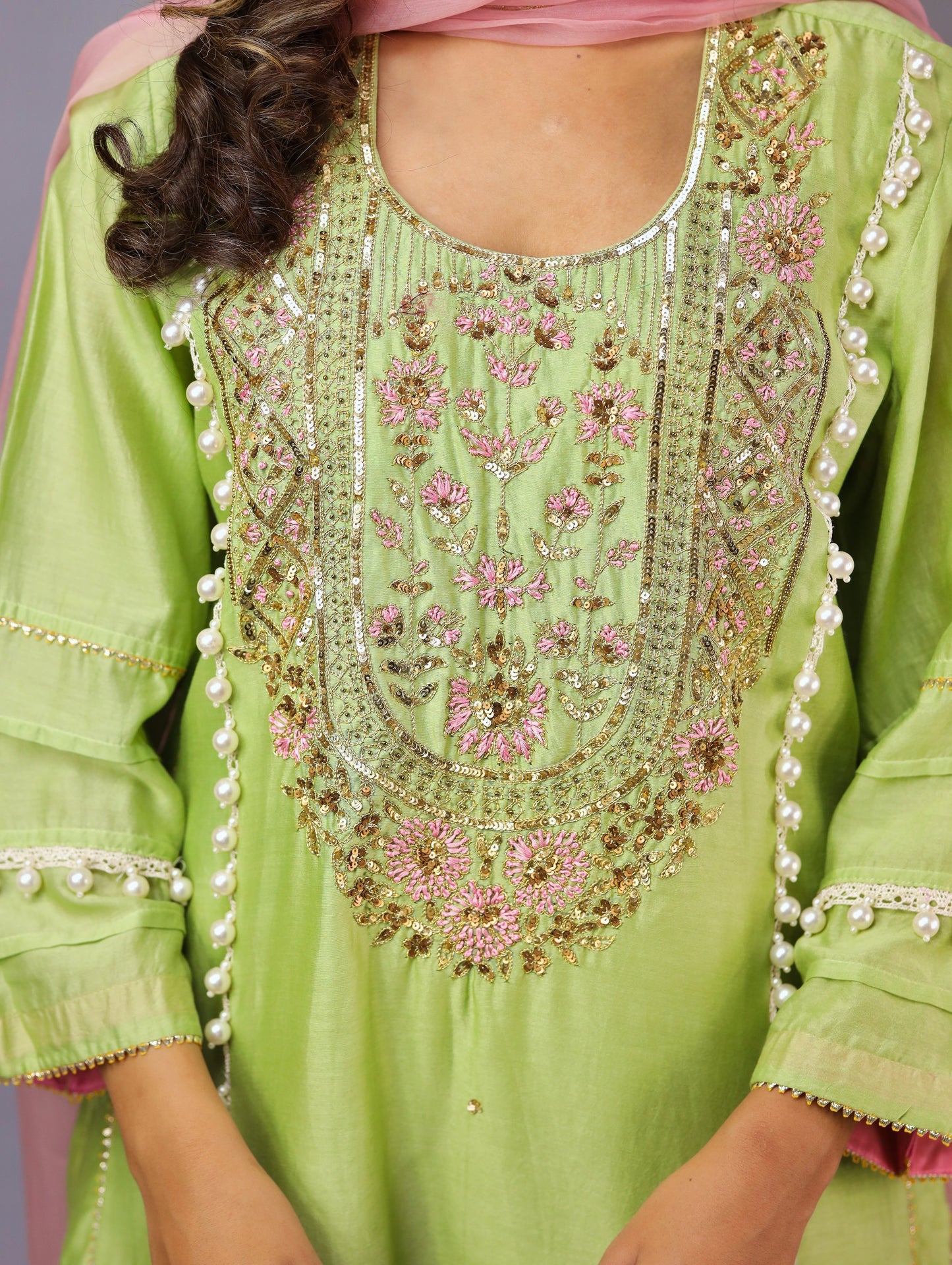 Pistachio Green Kurta Set