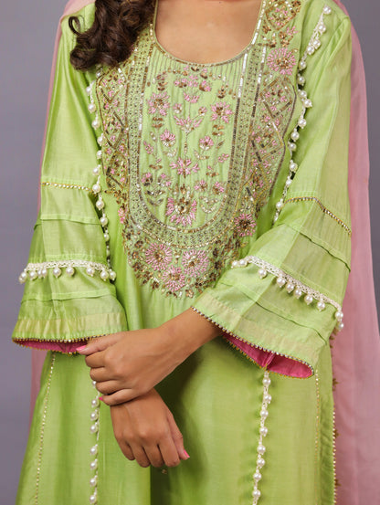 Pistachio Green Kurta Set