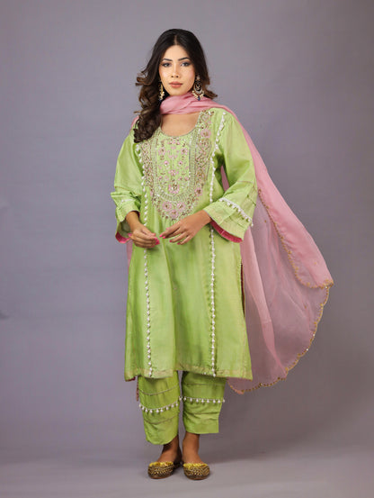 Pistachio Green Kurta Set