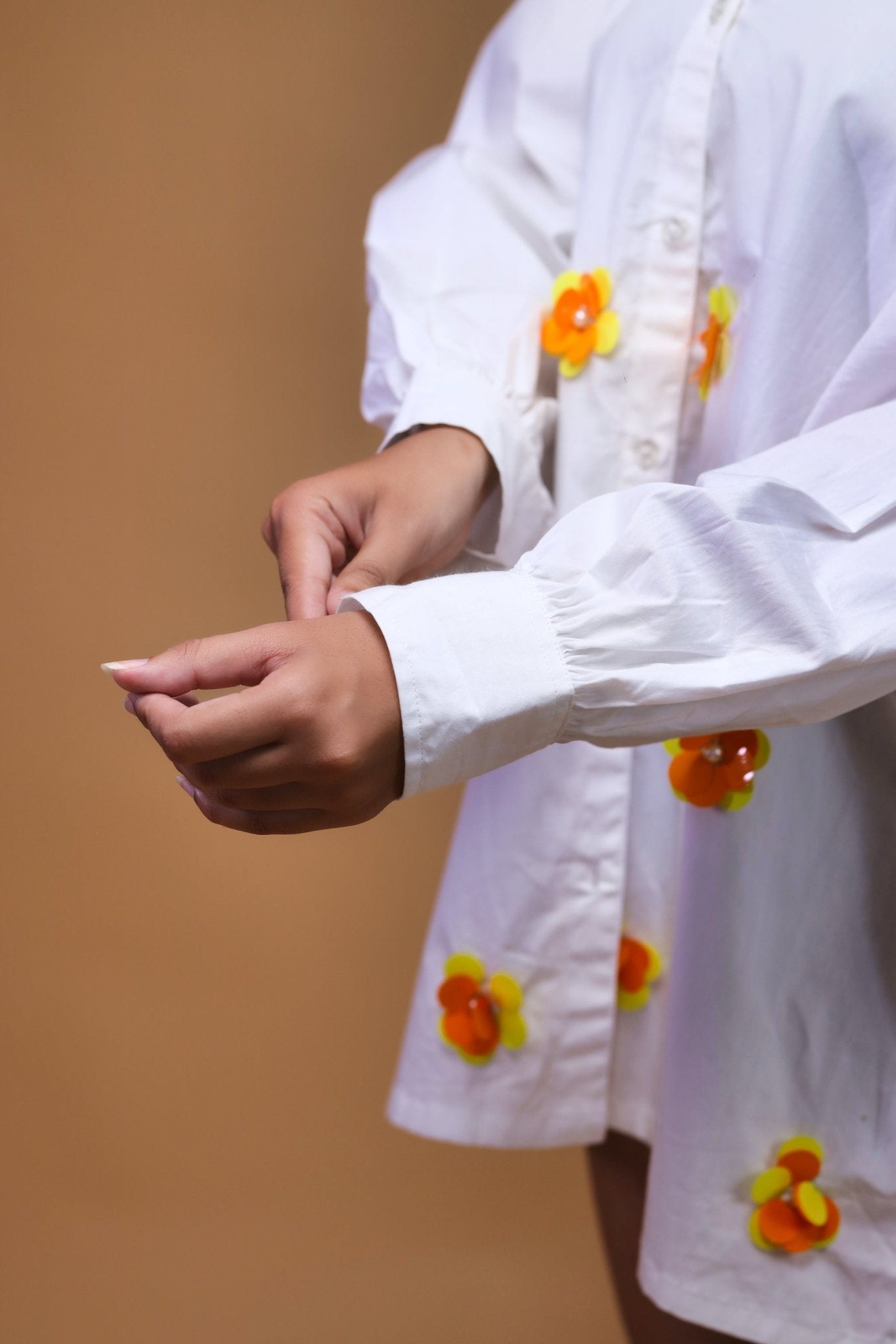 Flowers In Whites - Mani Dua Khanna - Shirts - Fab.Minimal